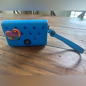 Blue Optari Wristlet with Heart Fobbz